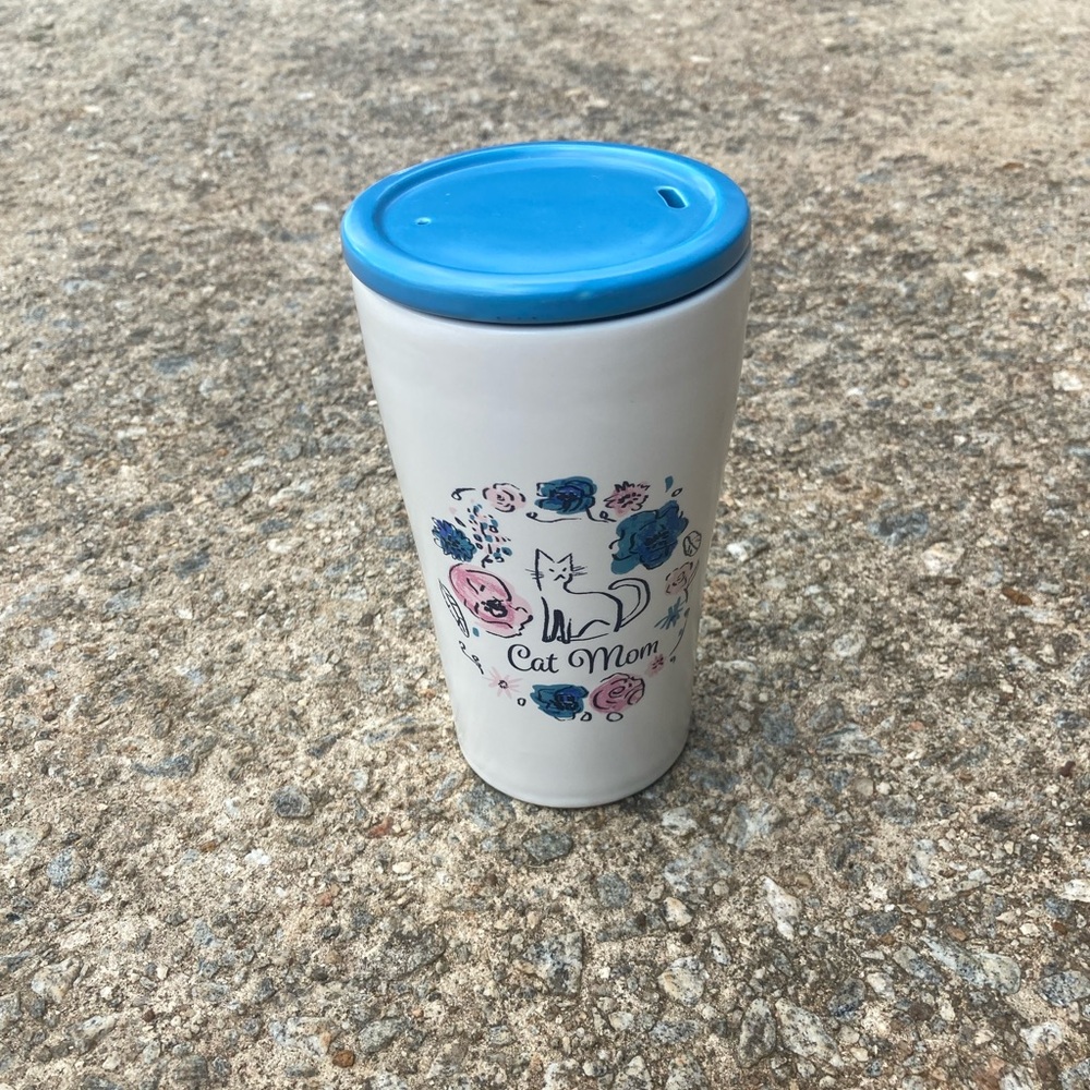 Cat Mom Ceramic Coffee Tumbler Opalhouse China